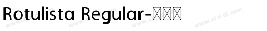 Rotulista Regular字体转换